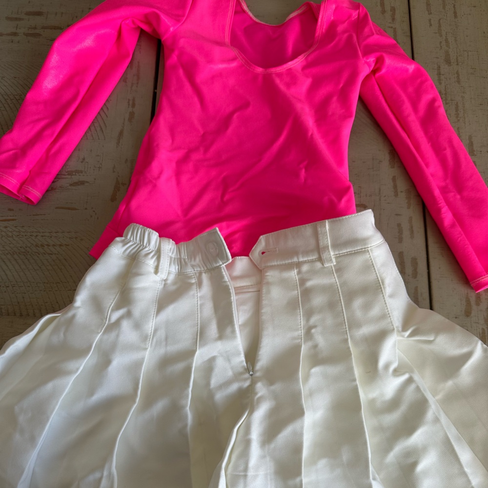 Pink and White Long Sleeve  Barbie set